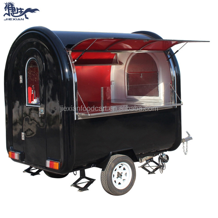 JX-FR220B Cheap outdoor street food truck/ice cream cart/hot dog mobile food cart food trailer