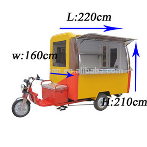 JX-FR220GA Shanghai Jiexian Hot dog food cart/ Retro Coffee bike /street mobile coffee trike shop