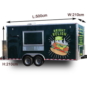 Commercial food truck street fast food truck /Outdoor mobile Fast Food Truck/Coffee hamburger cart