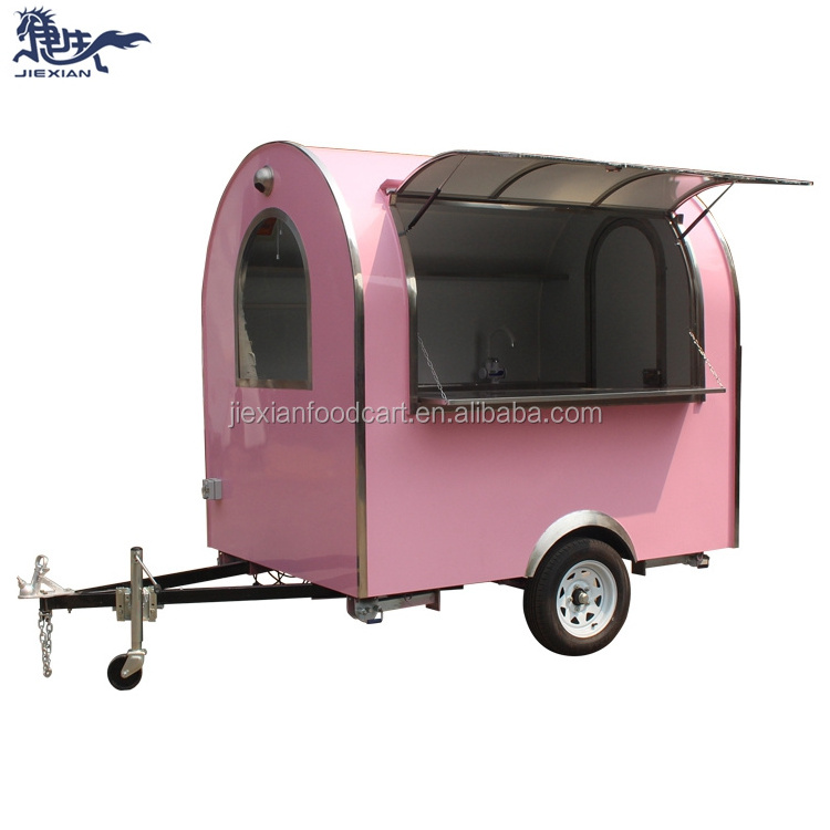 JX-FR220B Cheap outdoor street food truck/ice cream cart/hot dog mobile food cart food trailer