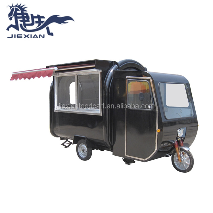 Motorcycle food truck 3-wheels tricycle electric food cart