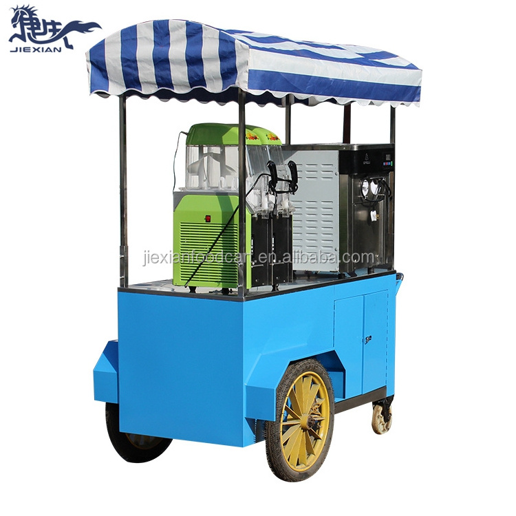 JX-IC160 Shanghai Jiexian food street french fries kiosk cart for sale