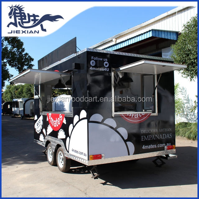 JX-FS350 Hot dog ice cream food cart concession trailer mini truck food used food trucks for sale