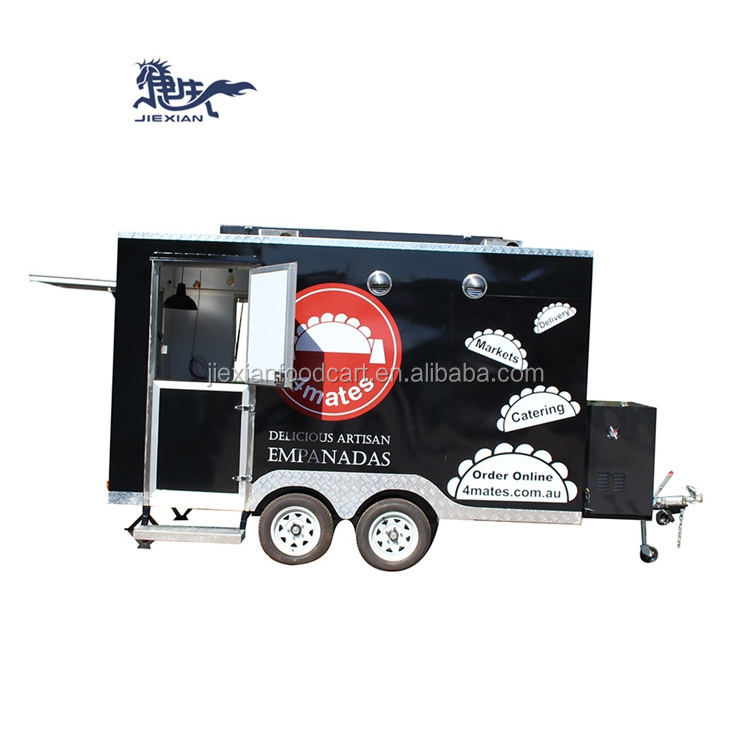 JX-FS350 Hot dog ice cream food cart concession trailer mini truck food used food trucks for sale