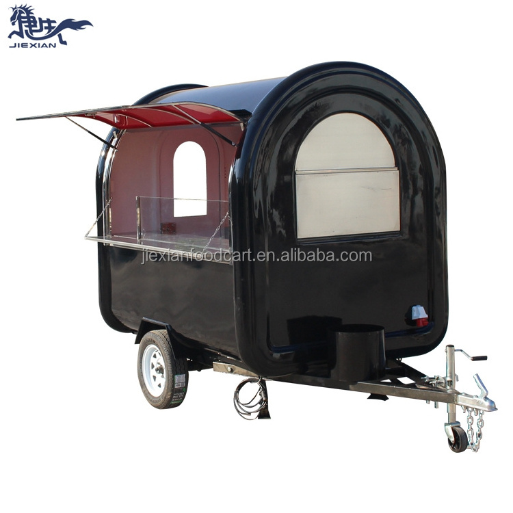 JX-FR220B Cheap outdoor street food truck/ice cream cart/hot dog mobile food cart food trailer