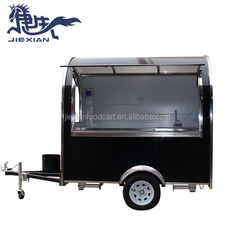 JX-FR220J concession burger shawarma mobile food cart for sale food trailer