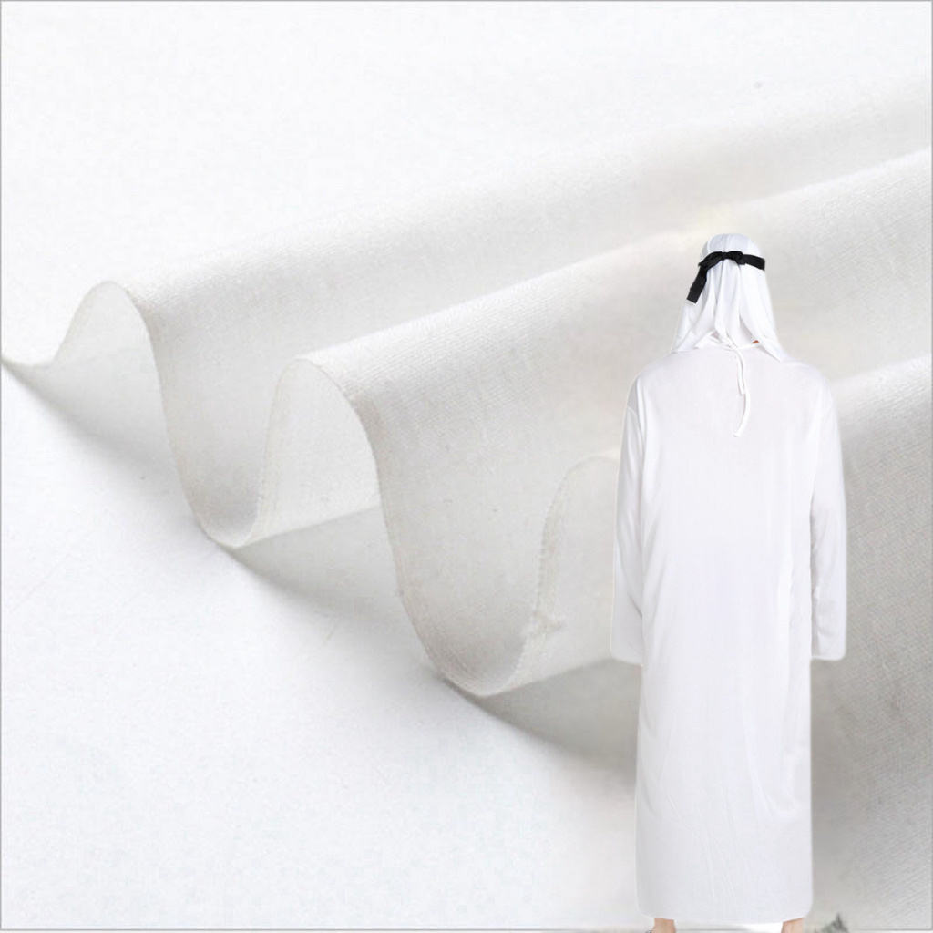 Best Selling Saudi Arabian Robe Muslim Nada Fursan Dubai Arabic Arab Thobe Nida Abaya Fabric Material Spun tc Fabric