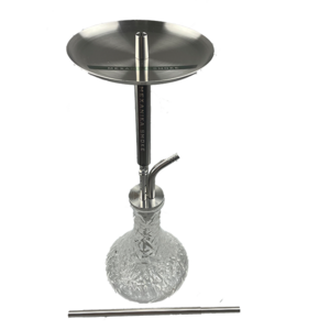 high  class grade 304 stainless steel hookah shisha base pipe for german russia mexanika smoke without glass