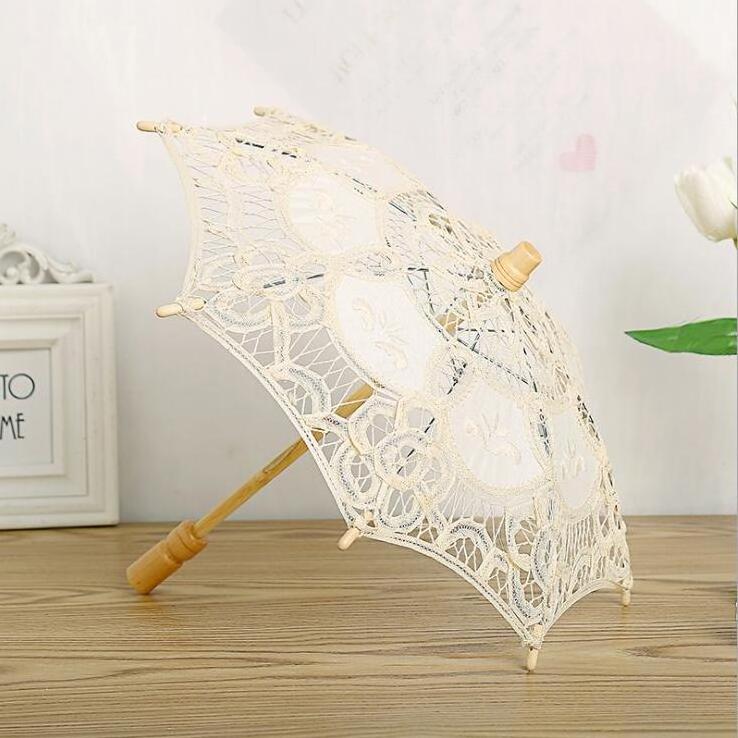 Bridal Bridesmaid Wedding Lace Vintage Umbrella Parasol