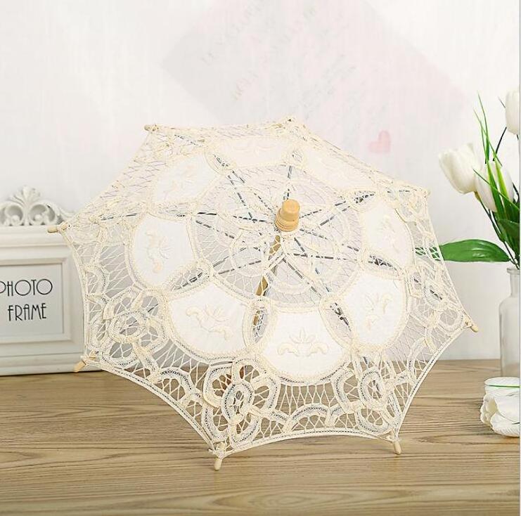 Bridal Bridesmaid Wedding Lace Vintage Umbrella Parasol