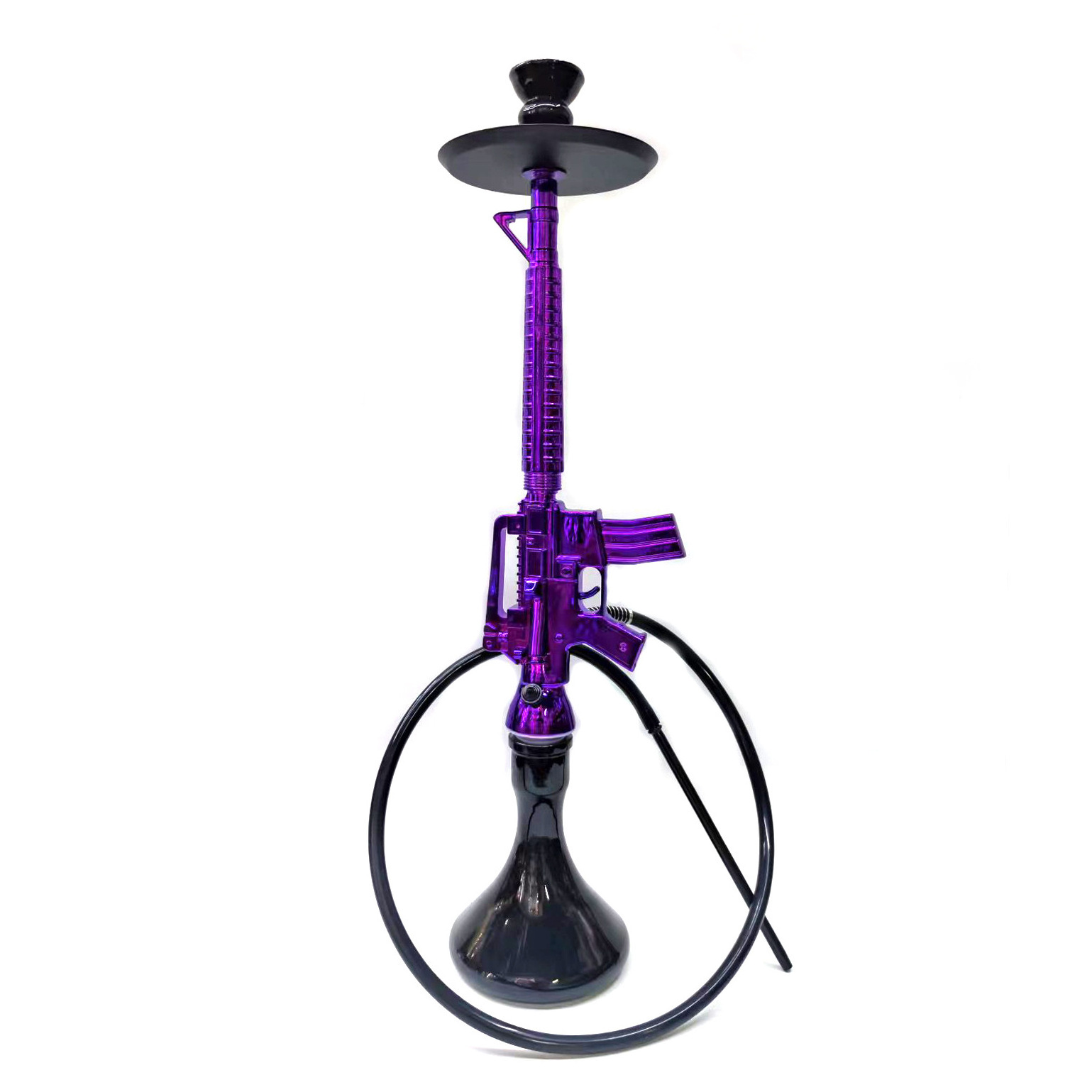 Large Arabian shisha M16 gun Shape resin hookah with electroplating technology