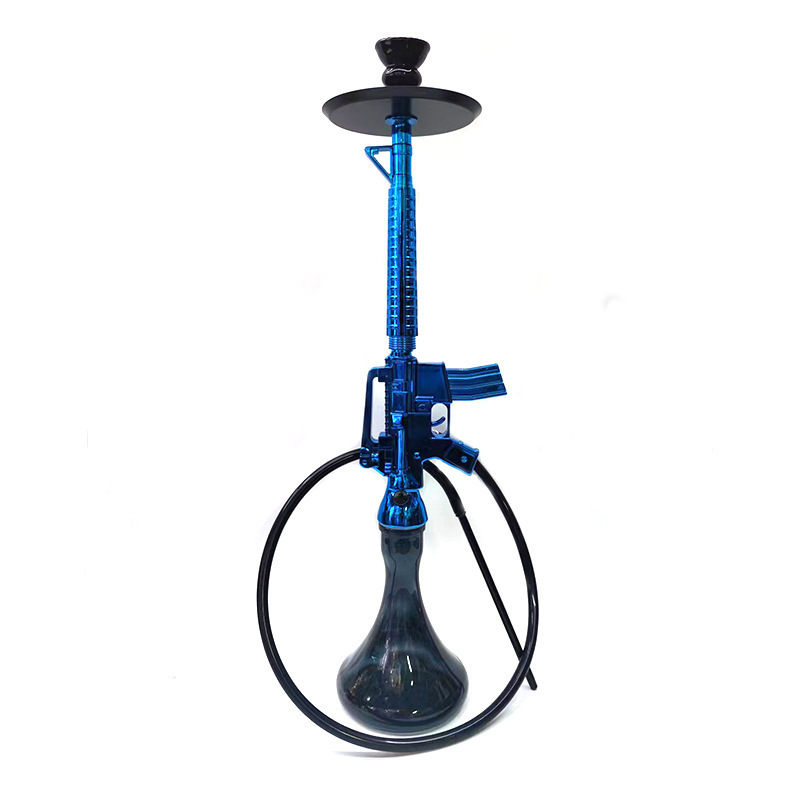 Large Arabian shisha M16 gun Shape resin hookah with electroplating technology