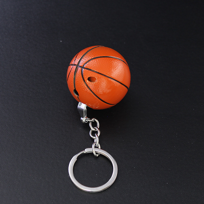 Creative inflatable lighter wholesale personality basketball football key chain pendant  open flame cigarette lighters