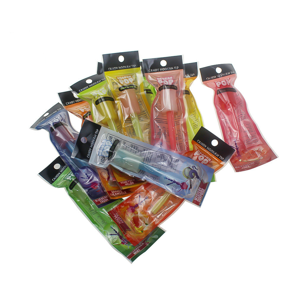 Factory direct sales hookah accessories disposable fruit flavor with lollipop shisha suction nozzle