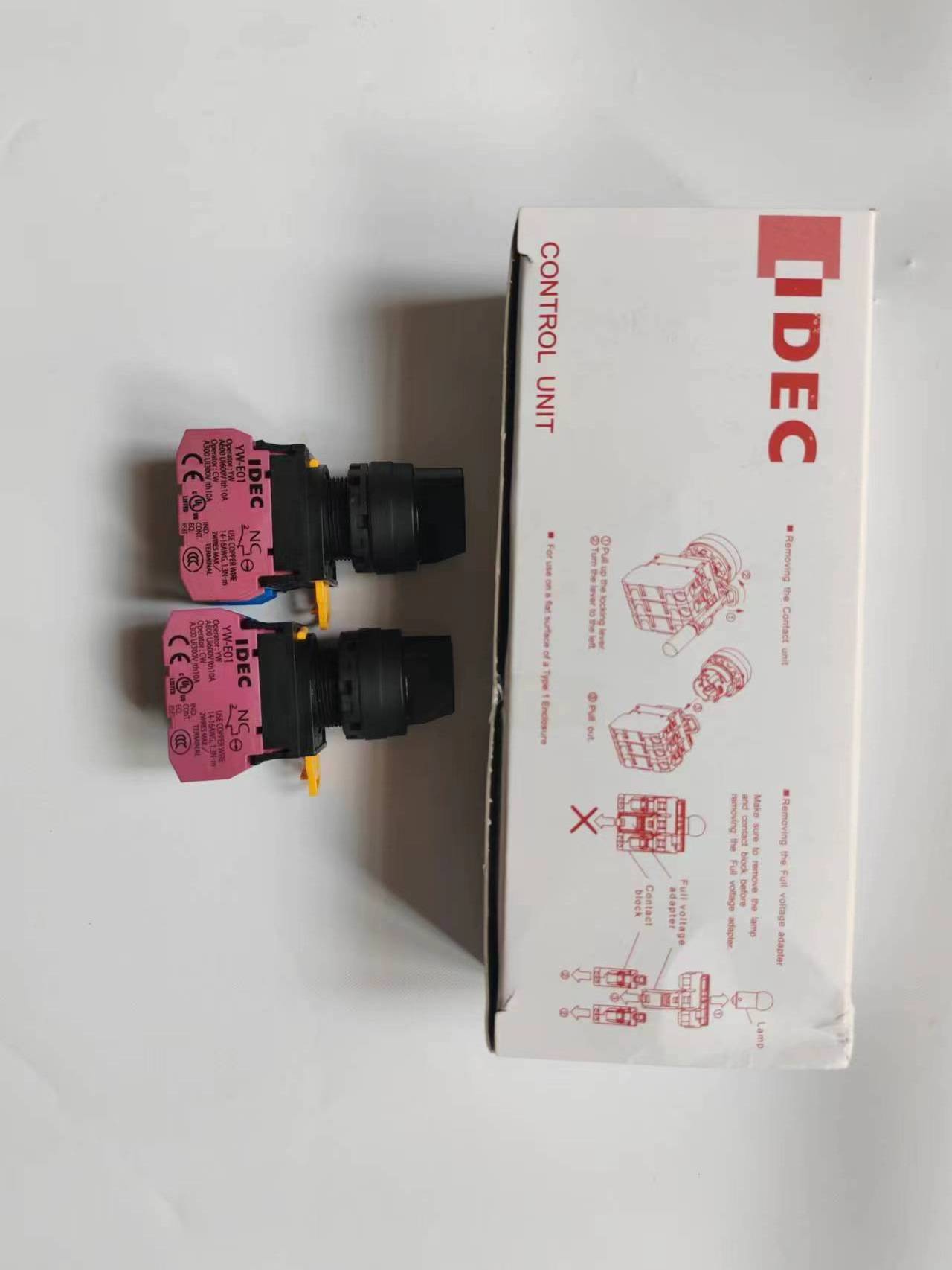 Select switch YW1S-2E10/3E20/IDEC knob two self-reset two and three self-locking three