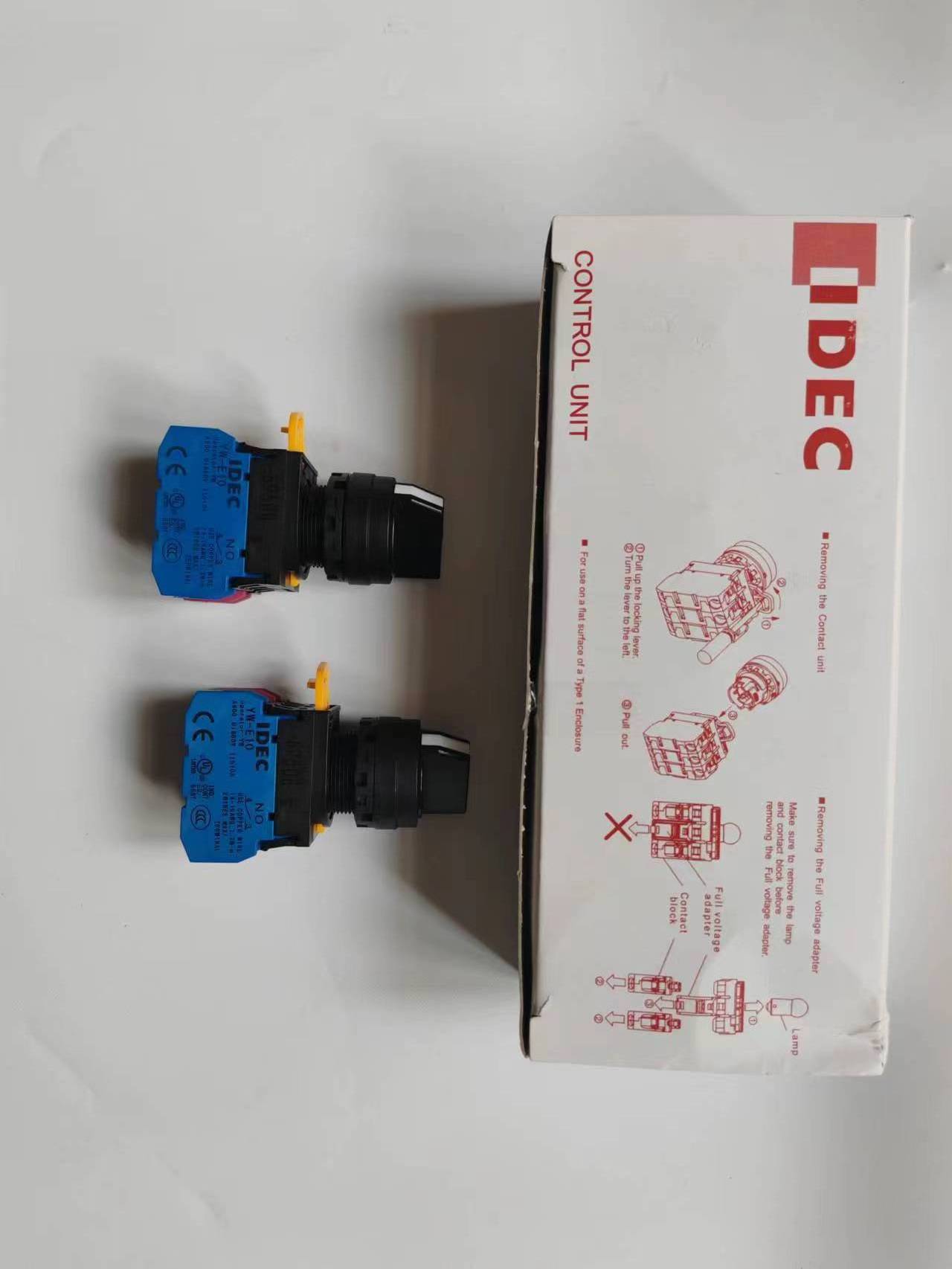 Select switch YW1S-2E10/3E20/IDEC knob two self-reset two and three self-locking three