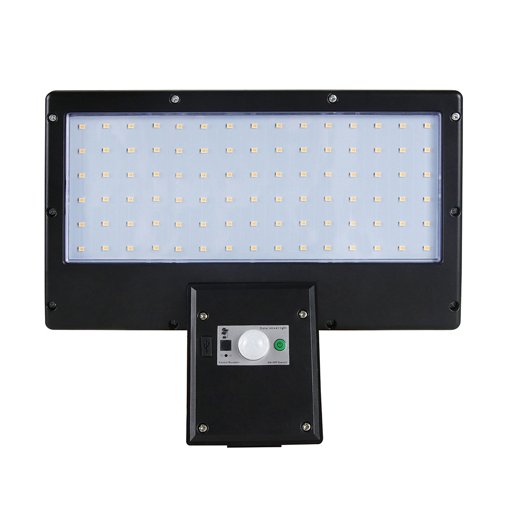 Outdoor Solar LED light Security Motion Sensor Wall Light With 90 Led For Barn Garage Warehouse Deck Farm Yard Front Door