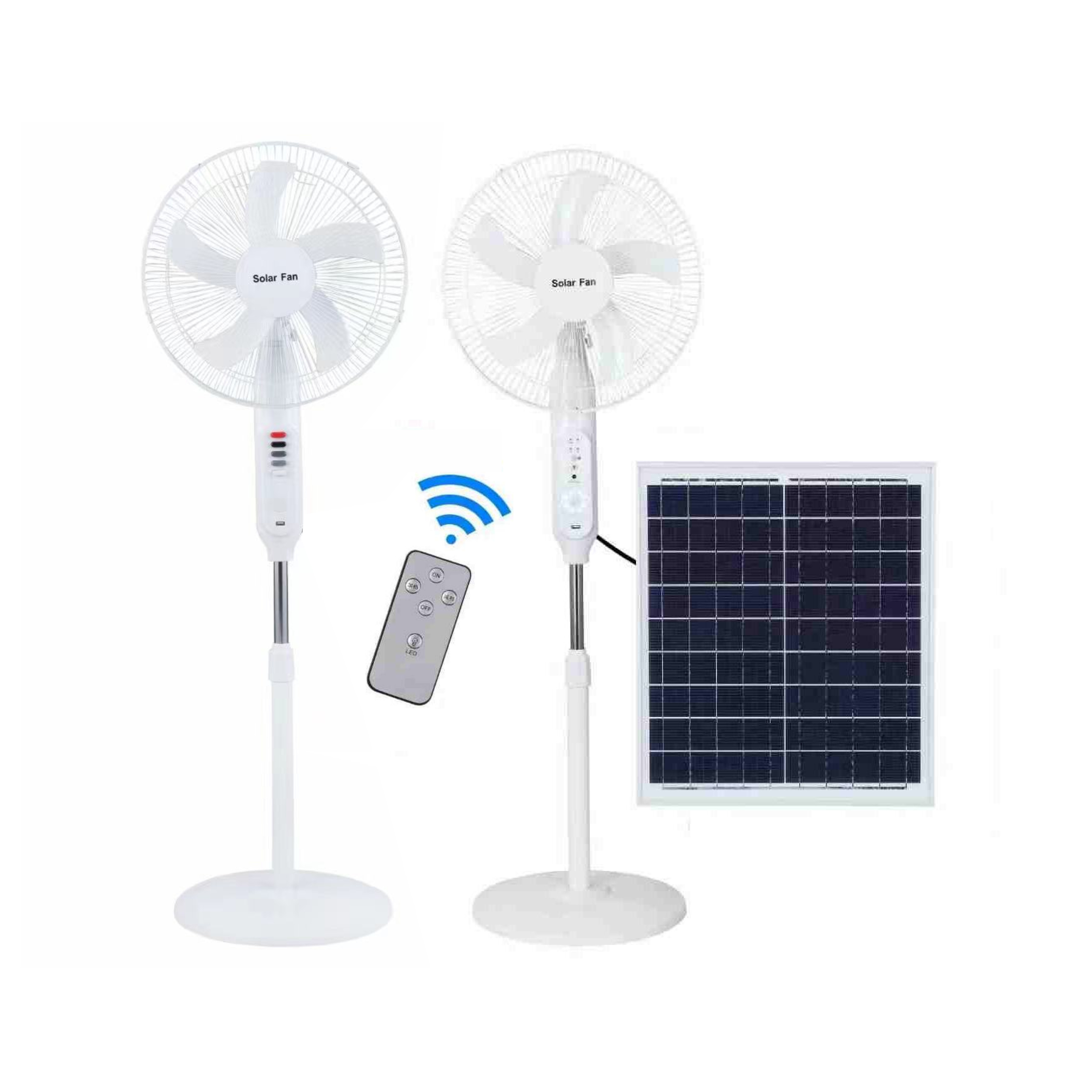 16 Inch Electric Fan Floor  Soundless Retro Home Solar Stand electric Fan household pedestal fans