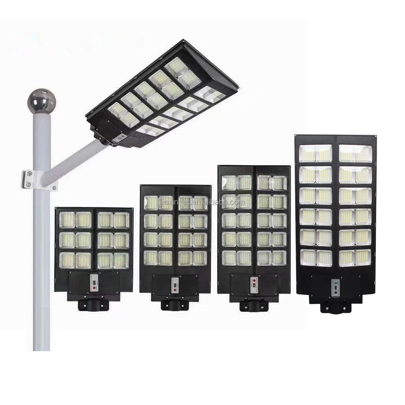 200W 300W 500W 800W 1000W 1200W solar street light outdoor high capacity battery all in one integrated solar led street light