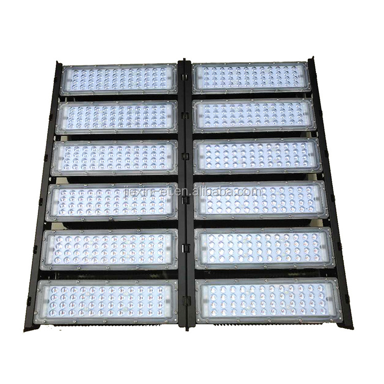 100W 300W 500W 600W 800W 1000W Modular LED Flood Lights IP66 Outdoor Football Tunnel Stadium LED Light 2/5 Year Warranty