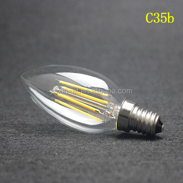 C35 light Filament LED Candle bulb 2W 4W 6W 8W E27 E26 E12 E14 B22