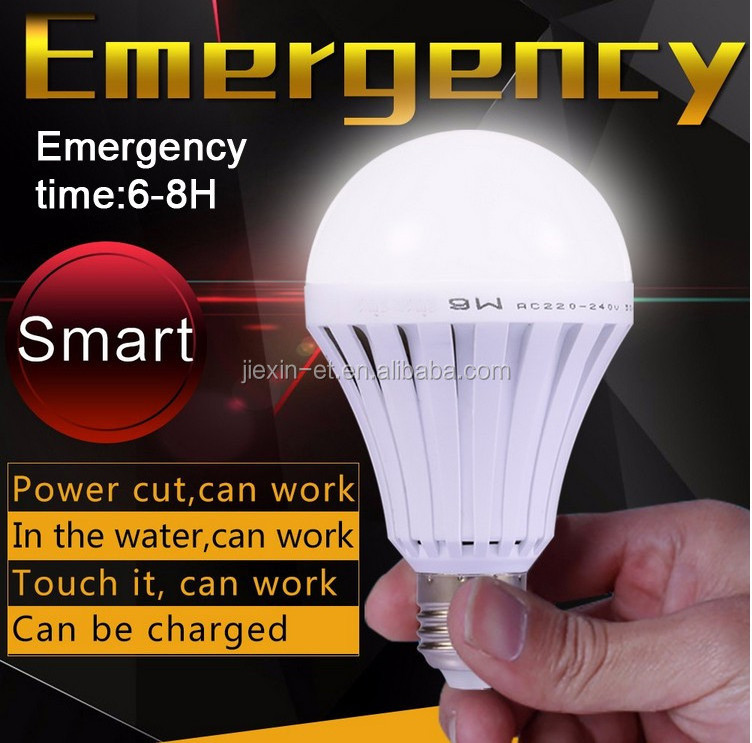 2200mah Battery Super Long Emergency Time With 5w 7w 9w 12w E27 Smd5730 Rechargeable Emergency Led Bulbs/Led Light