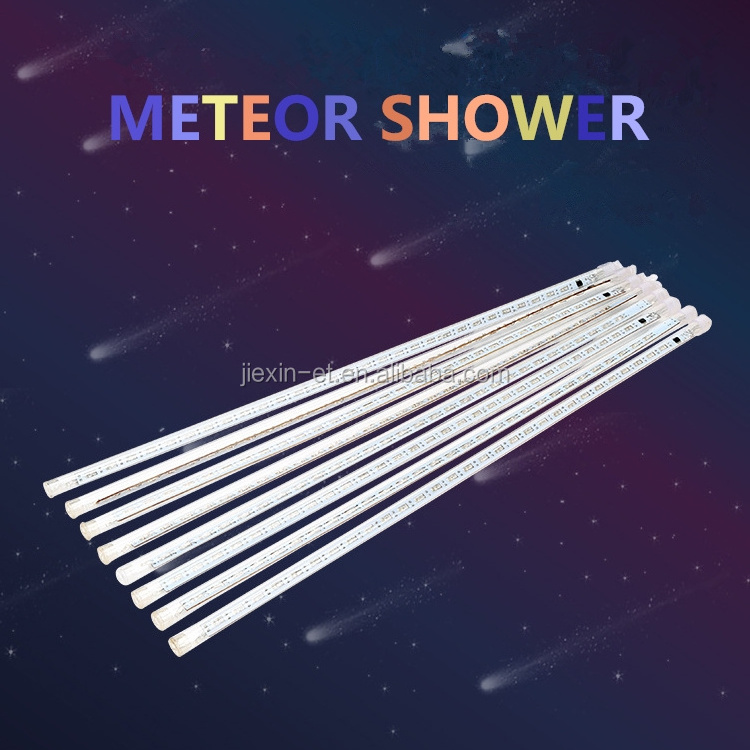 New Design Battery Operated LED Meteor Shower Rain Tube Lights PC cover decoration energy saving led christmas meteor lights