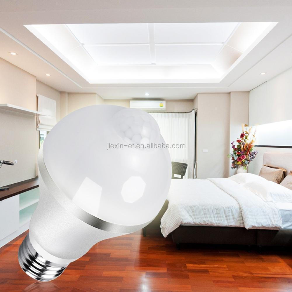 Smart Led Sensor Light Bulb E27 5w 7w 9w Microwave Radar Motion& Ambient Light Sensor Lamp Ce Rohs