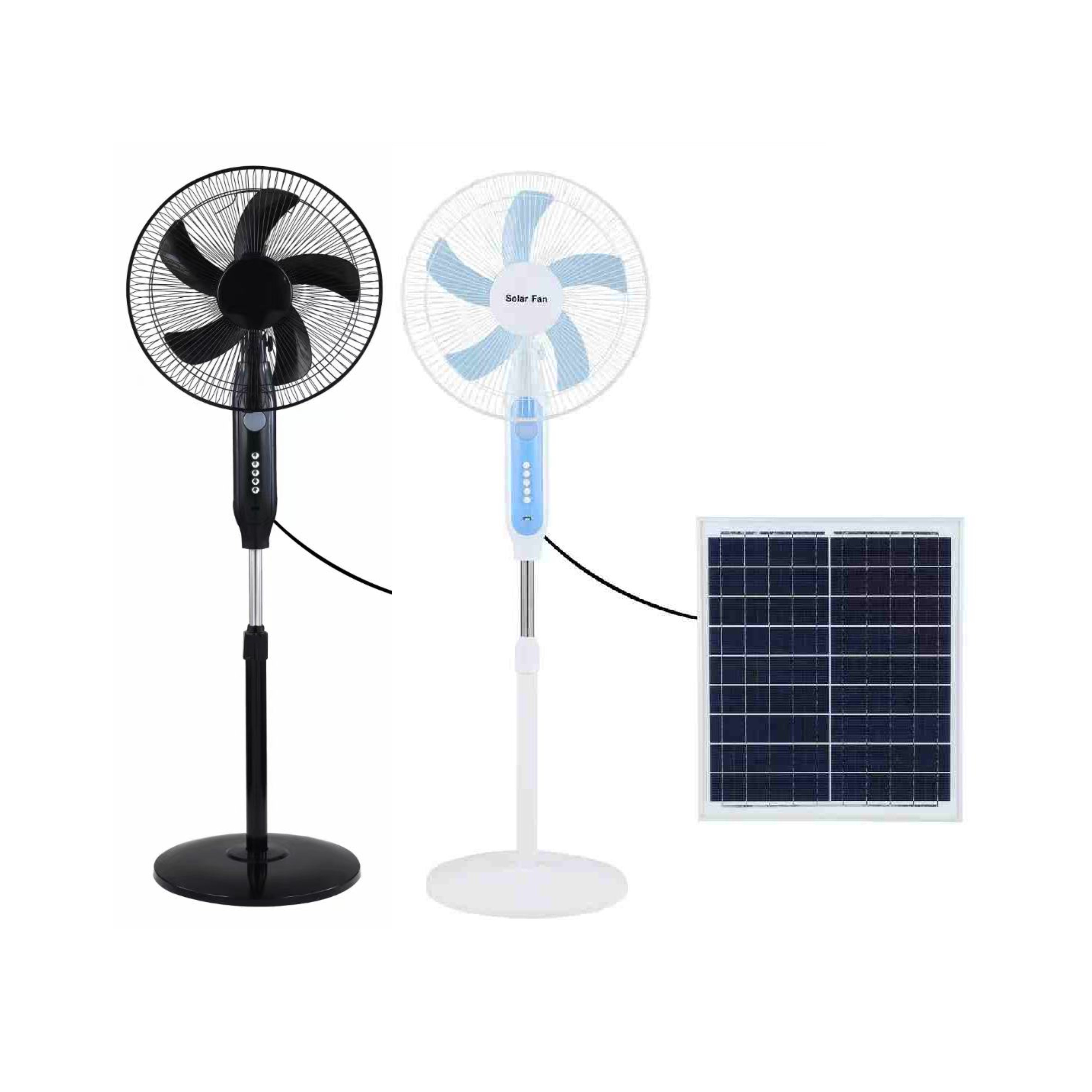 16 Inch Electric Fan Floor  Soundless Retro Home Solar Stand electric Fan household pedestal fans