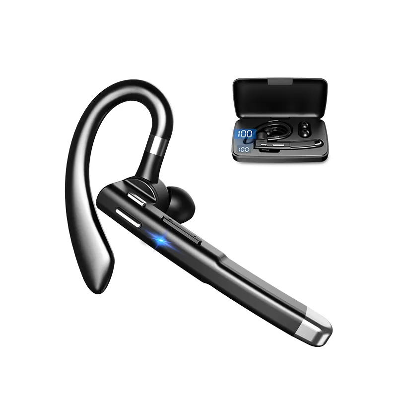 YYK 520 Earphone Bluetooth single Wireless Headset Hanging Earhook Earphones Waterproof Sports business Stereo Earbud Headset