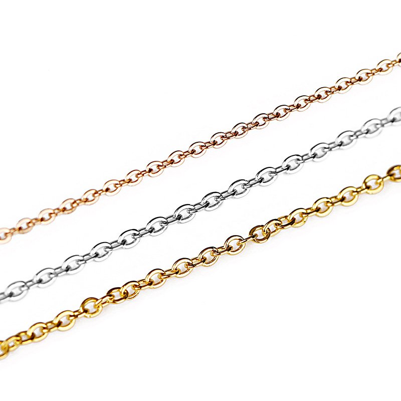 DIY Jewelry Findings Gold Plated Stainless Steel Cable Chain Roll for Jewelry Making