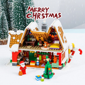 New Arrival Kids Christmas Building Block Toy Mini Bricks Nano Block Plastic House Building Brick Set For Children