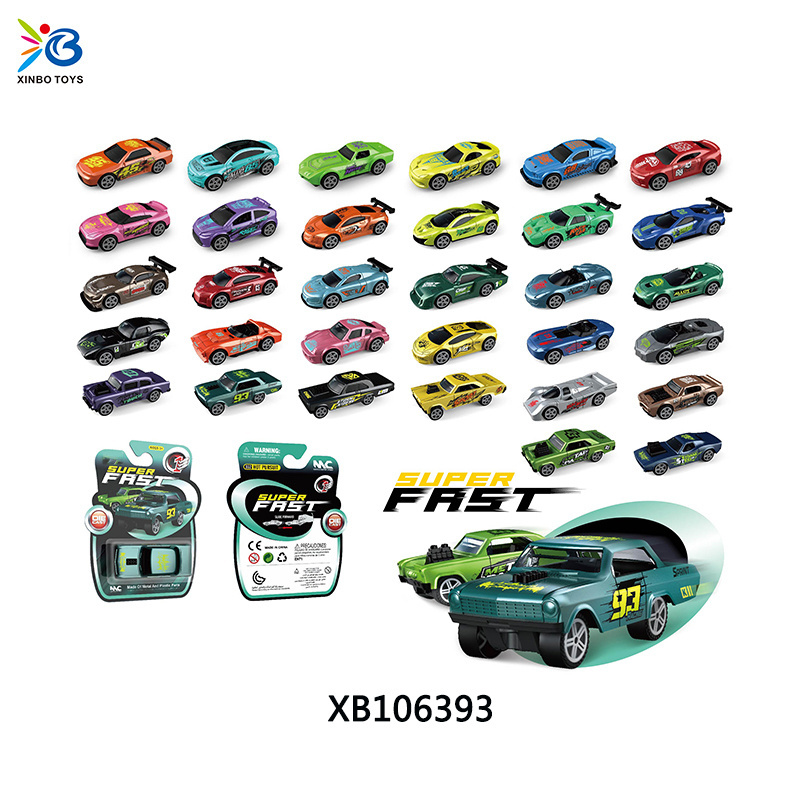 Car Toy Set Car Mini Friction Car Toy for Kids 8pcs/ 16pcs Promotion Toy Vehicle Set Slide Alloy Die Cast Metal New Unisex ASTM