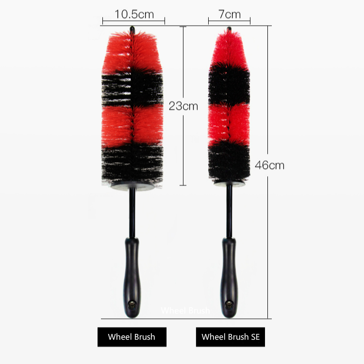 Soft Car Detailing Wheel Brush Bike Cleaning Nylon Brush For Wheel Rim Tyre Motorcycle Washing Brushes