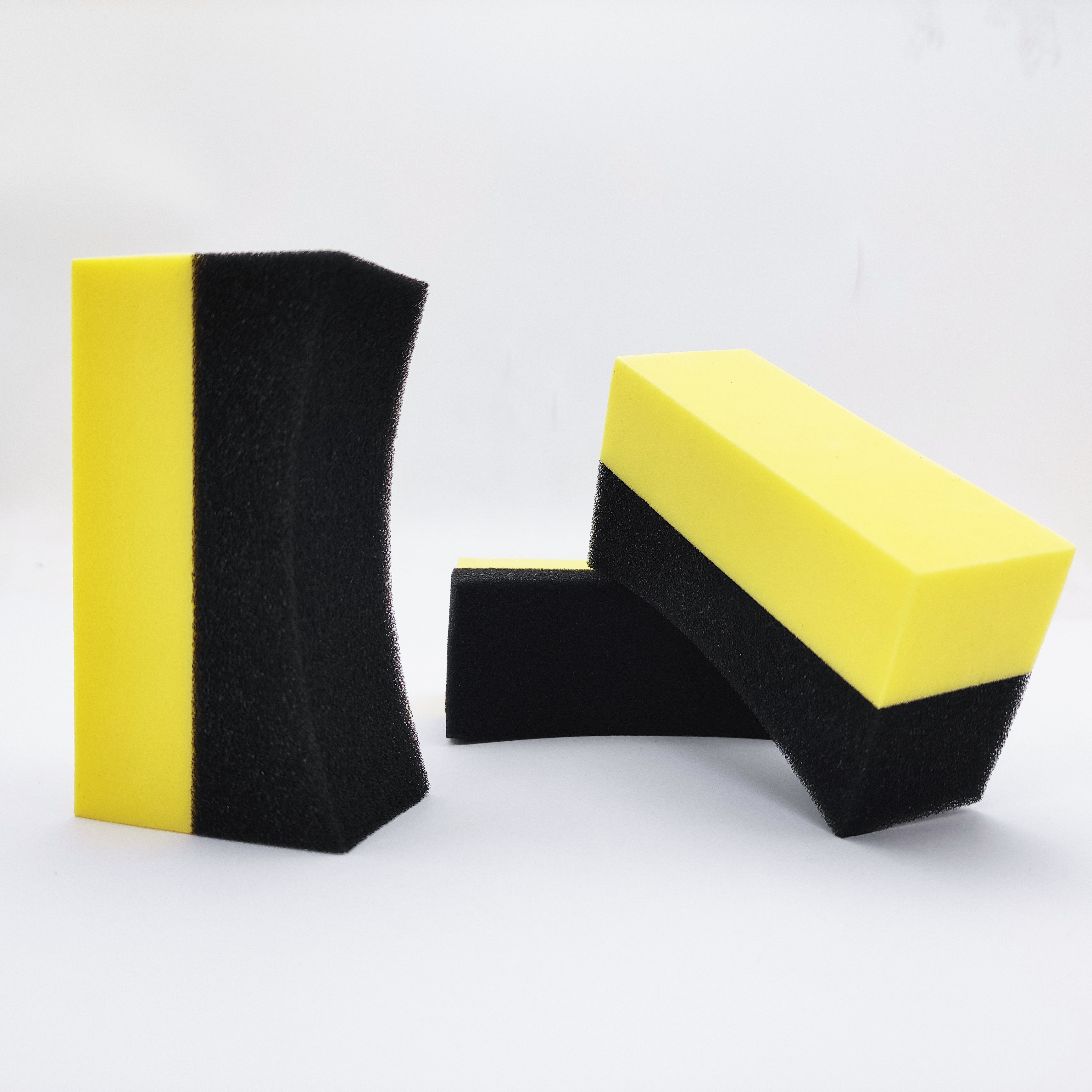 U-Shape Tire Applicator Dressing Shine Sponge Tire Pads Color Polishing Sponge Wax Double Side Soft Foam High Density Sponge