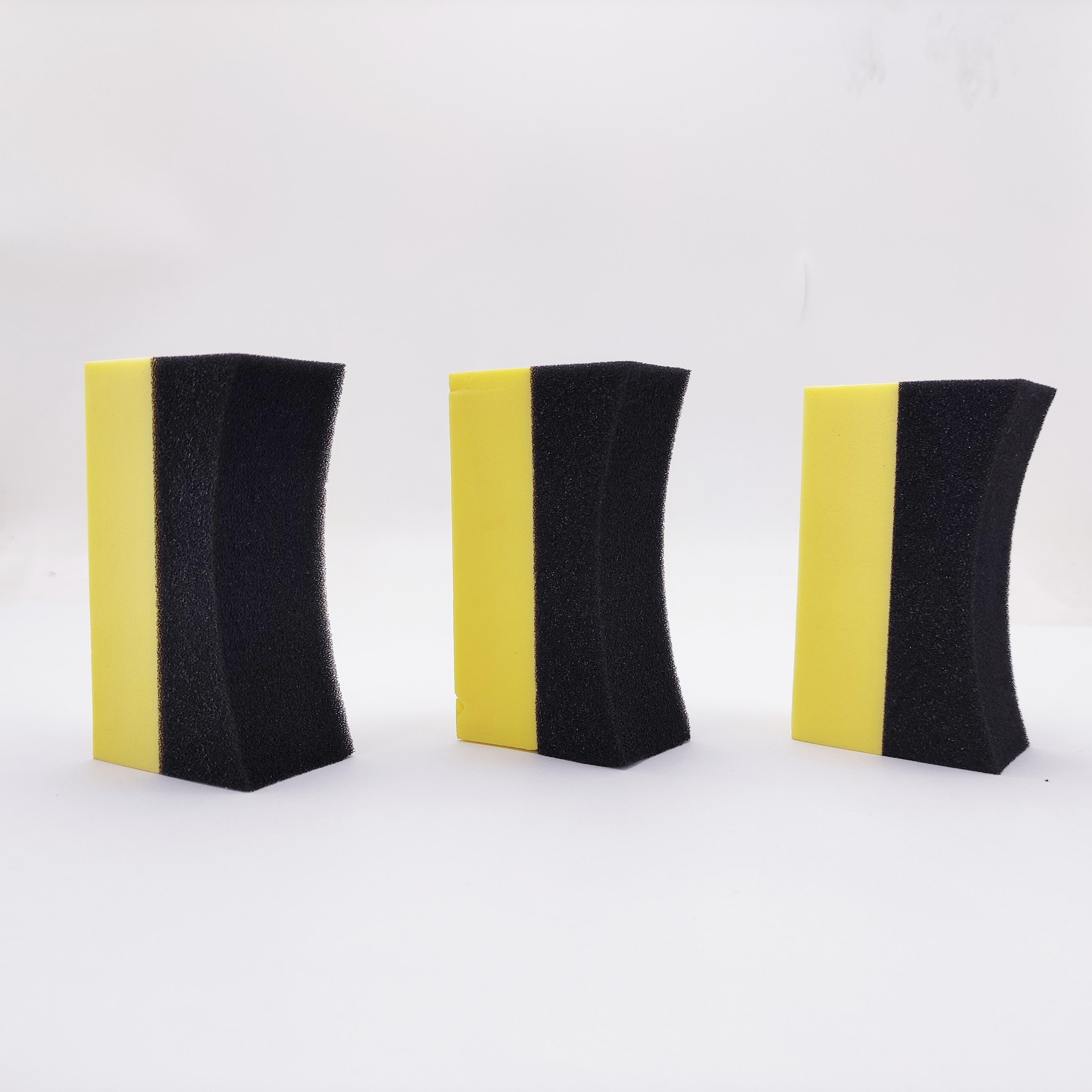 U-Shape Tire Applicator Dressing Shine Sponge Tire Pads Color Polishing Sponge Wax Double Side Soft Foam High Density Sponge