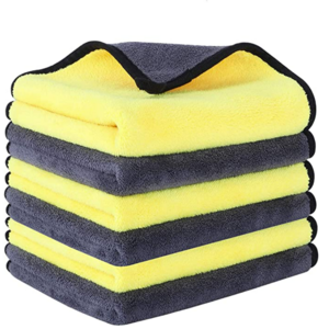 Dual Layer 600GSM Microfiber Car Cleaning Cloth Quick Dry Automotive Detailing Towel Wax Polishing Made Coral Fleece Polyester