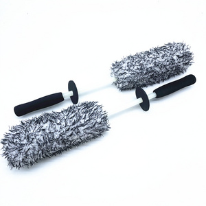 New Design Soft Microfiber Car Wheel Wash Brushes for Auto Detailing Microfiber Wheel Cleaning Brush