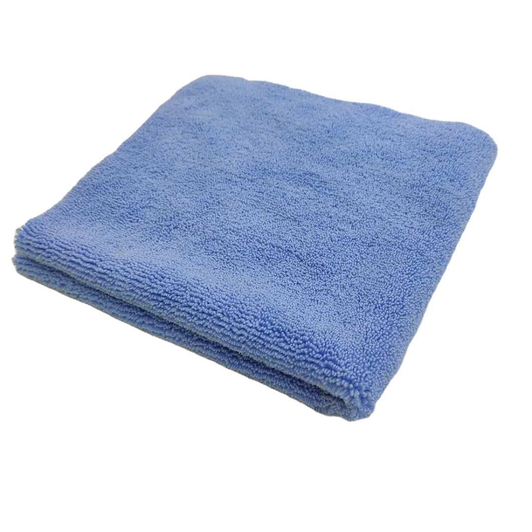 16x16in Soft Microfiber Edgeless Polish Clean Towel 400gsm Print Multi-Purpose Auto Detailing Microfiber Wash Cloth Car Dryer