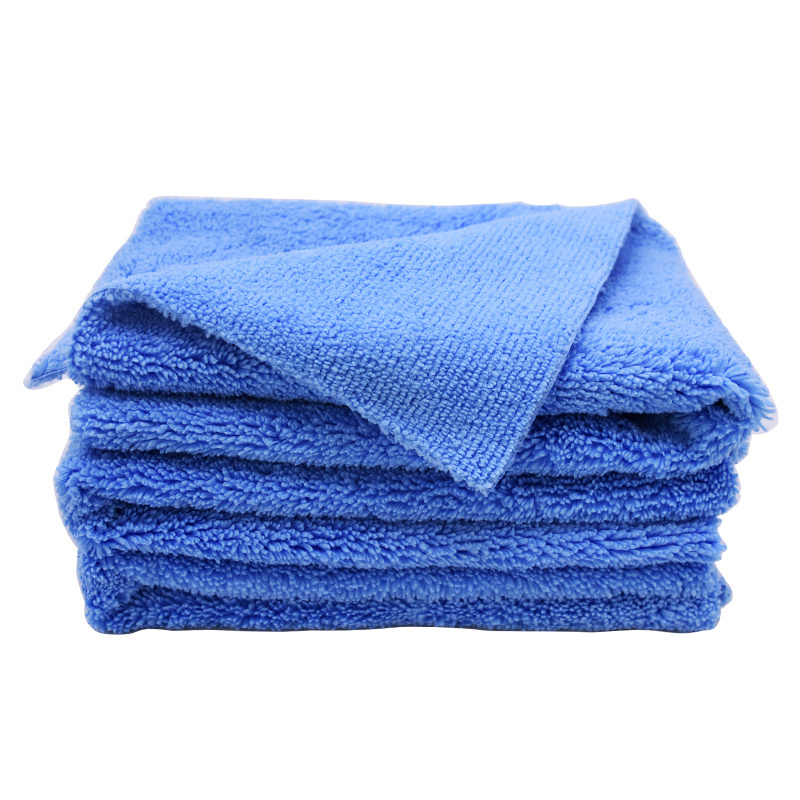 16x16in Soft Microfiber Edgeless Polish Clean Towel 400gsm Print Multi-Purpose Auto Detailing Microfiber Wash Cloth Car Dryer