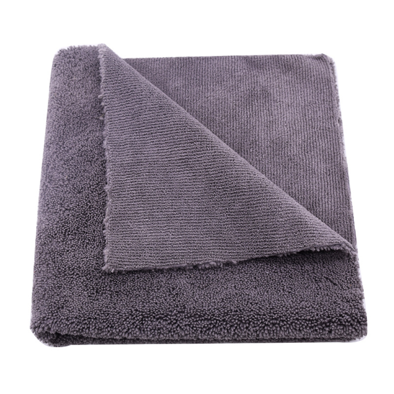 16x16in Soft Microfiber Edgeless Polish Clean Towel 400gsm Print Multi-Purpose Auto Detailing Microfiber Wash Cloth Car Dryer