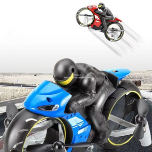 Toy Flying Battery Motorcycle Rc Stunt Light Electric Auto Telecomandata Remote Control Car