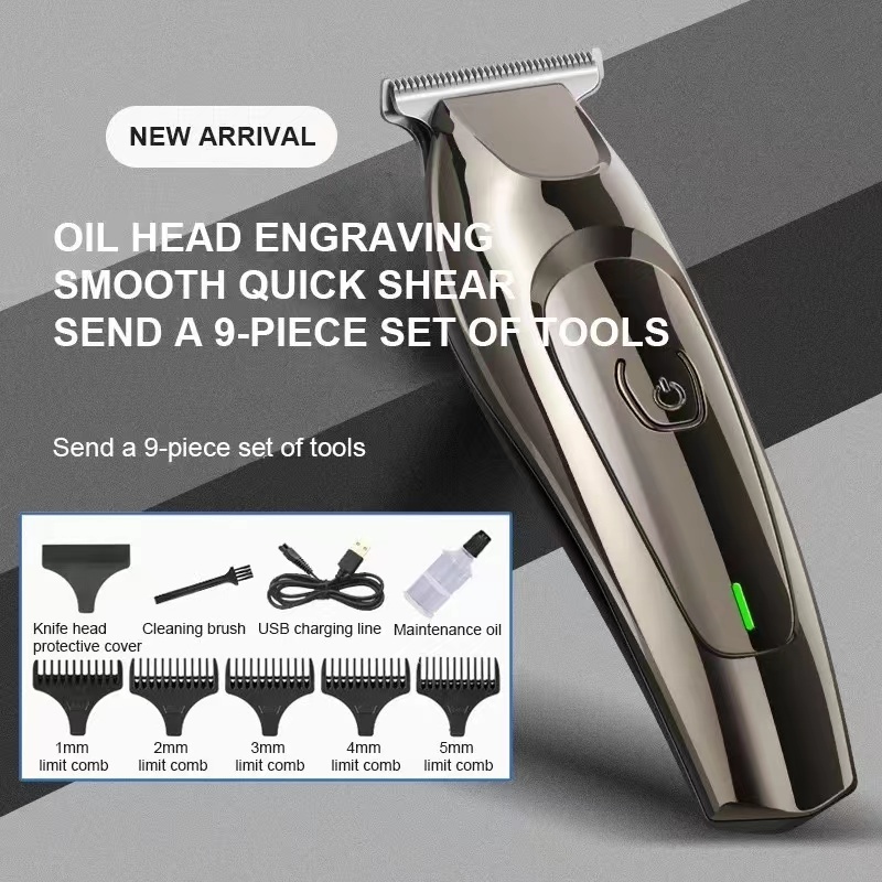 Factory Retro Hair Clippers Set Oil Head Carving Electric Hair Salon Clippers Professional Household Mens Hair Clip per Trimmer