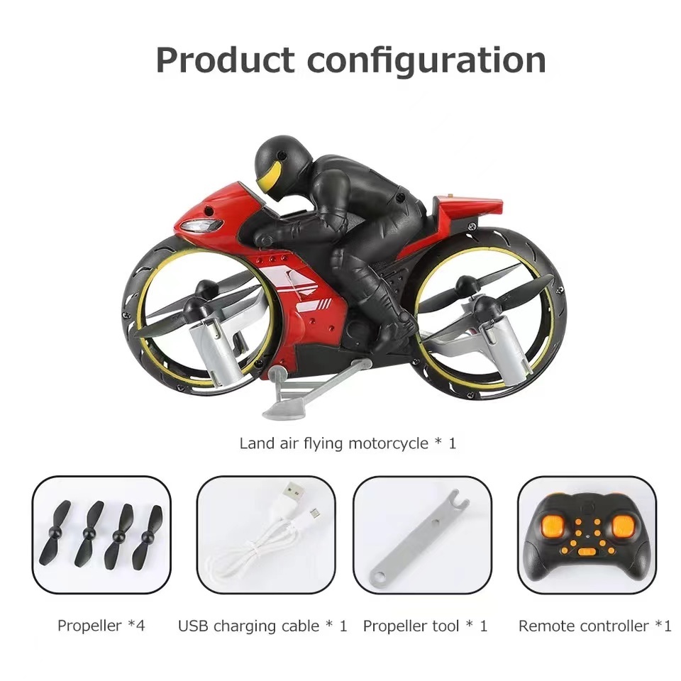 Toy Flying Battery Motorcycle Rc Stunt Light Electric Auto Telecomandata Remote Control Car