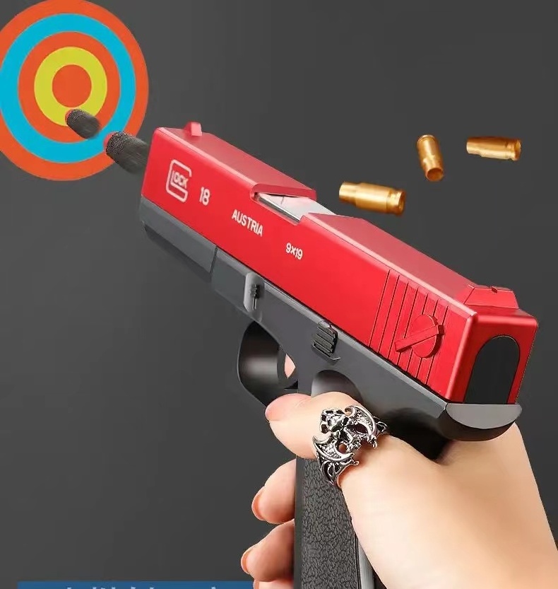 Hot Selling G18 Soft Bullet Toy Gun Soft Bullet Pistol With Shell Ejection Pistol Toys Foam Blaster For Kids