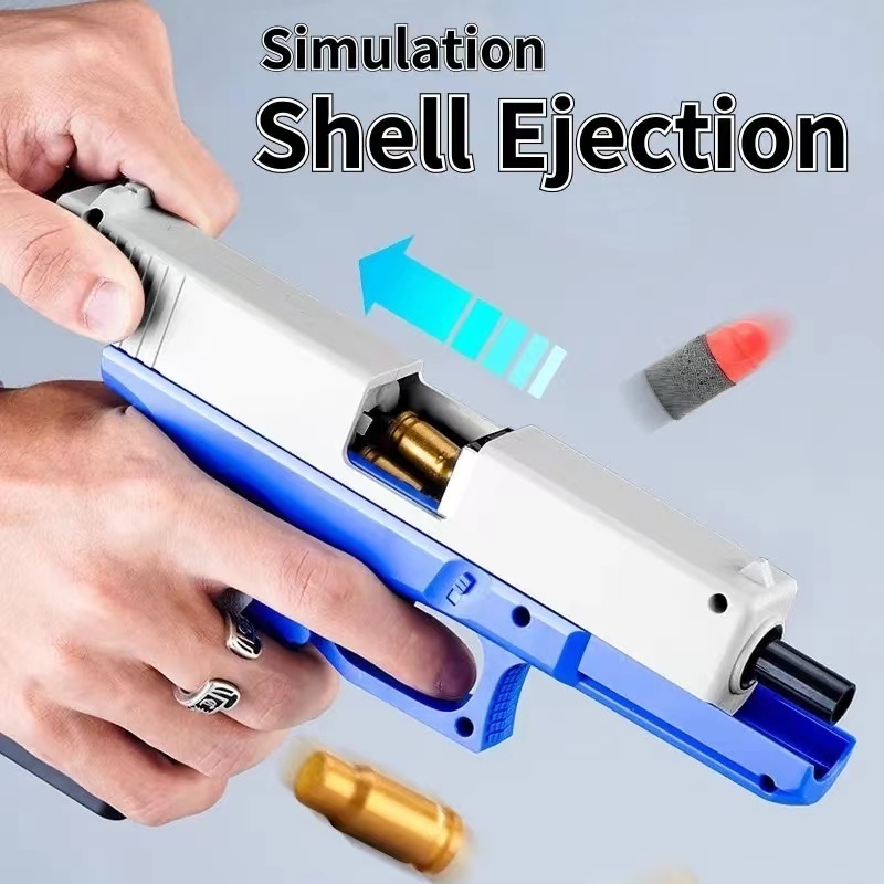 Hot Selling G18 Soft Bullet Toy Gun Soft Bullet Pistol With Shell Ejection Pistol Toys Foam Blaster For Kids