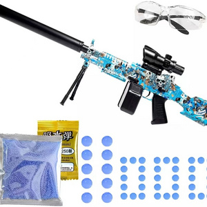 Fully Automatic Gel Water Gun Pistol Ak47 Uzi M416 M4 Ammo Orbie Electric Splatter Ball Gun Bla ster