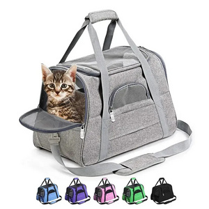 Wholesale Fashionable Outdoor Travel Portable Breathable Canvas Carrier Walking Dogs And Cats Knapsack