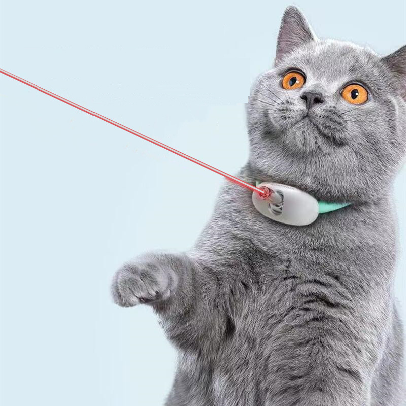 Wholesale New Product Led light USB Cat Toy Self Play Collar Funny Interactive Chasing Laser Cat Toy