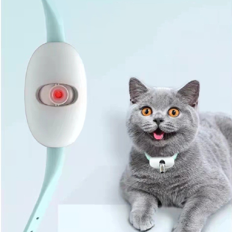 Wholesale New Product Led light USB Cat Toy Self Play Collar Funny Interactive Chasing Laser Cat Toy